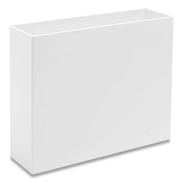 Poppin Plastic File Box, Letter Files, 3.75 X 12.25 X 9.75, White freeshipping - TVN Wholesale